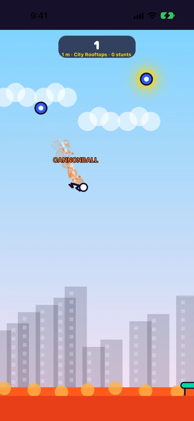 Hook Rush cannonball stunt